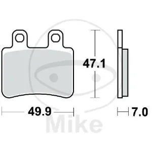 Wochenendangebot Brake pad for Beta Derbi HM-Moto Malaguti Mash Peugeot Rieju Sherco Yamaha