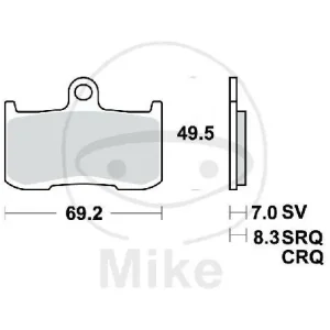 Neu TRW brake pads standard MCB737