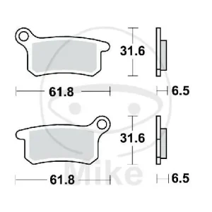 TRW Jeu de plaquettes de frein Sinter SI MCB740SI Bestseller