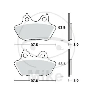 TRW Bremsklotz Satz Sinter hinten MCB799SH Jetzt Kaufen