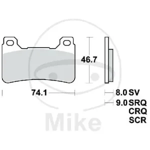 Aktuell TRW Bremsklotz Satz Sinter vorne MCB755SV