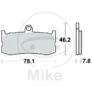 Rabatt TRW Juego de pastillas de freno delanteras sinterizadas MCB816SV