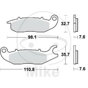 Brake pad for AJS CR3 125 Honda ANF CBF CBR MSX Z 125 Rieju NKD 50 125 RS-2 125 Top-Seller