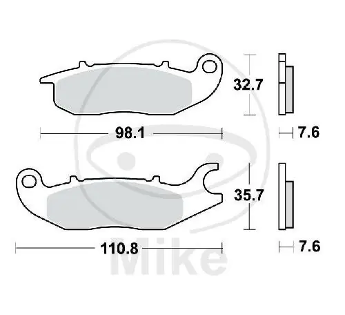 Rabatt Pattino del freno per AJS CR3 125 Honda ANF CBF CBR MSX Z 125 Rieju NKD 50 125 RS-2 125