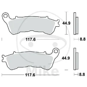 Abverkauf TRW Brake pad set sinter front MCB776SV