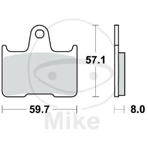 Expressversand TRW Bremsklotz Satz Sinter hinten MCB691SH