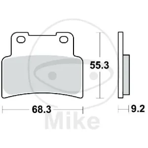 Schnäppchen TRW Brake pad set sinter front MCB785SV