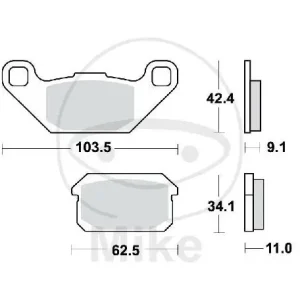 Sofort Bestellen TRW Set di pastiglie freno Sinter SI MCB805SI