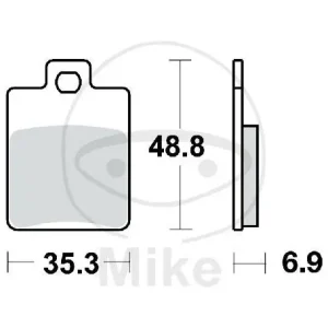 Wochenendangebot Pattino del freno per CPI Derbi Gilera Kreidler Peugeot Piaggio Sachs Vespa