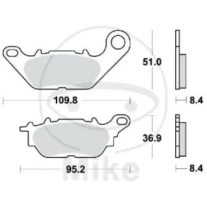 Letzte Chance Pastiglie freno TRW Standard MCB812