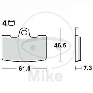 Aktuell TRW Juego de pastillas de freno delanteras sinterizadas MCB810SV