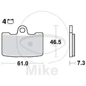 TRW Jeu de plaquettes de frein avant frittées MCB810SV Online Kaufen
