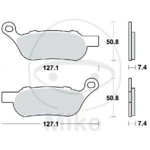 Versand Am Gleichen Tag TRW Bremsklotz Satz Sinter hinten MCB814SH