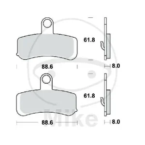 Highlight TRW Juego de pastillas de freno delanteras sinterizadas MCB813SV