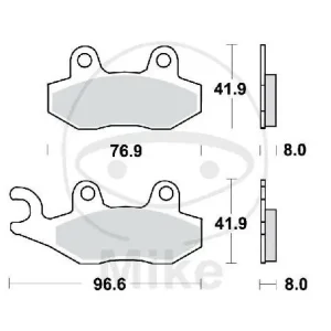 TRW Brake pad set sinter rear MCB582SH Nur Für Kurze Zeit