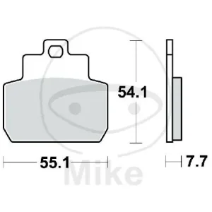 Sonderangebot Pastilla de freno para Piaggio Beverly 500 MP3 125 250 X8 125 200 250 X9 125