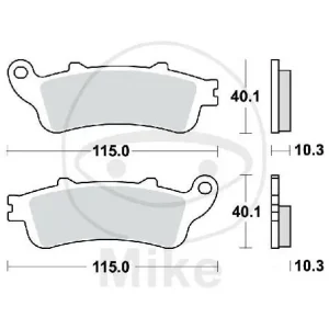 Billig TRW Bremsklotz Satz Sinter hinten MCB840SH