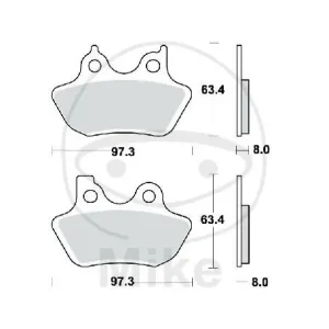 TRW Brake pad set sinter rear MCB778SH Preis Gesenkt
