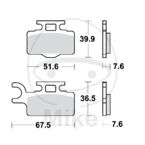 TRW Jeu de plaquettes de frein Standard Offroad MCB714EC Preiswert