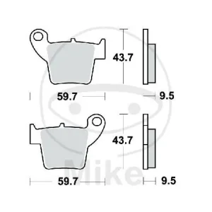 Direkt Vom Hersteller TRW Brake Pad Set Standard Offroad MCB730EC