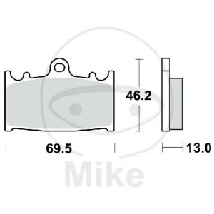 Neuheit Pastiglie freno TRW Standard MCB741