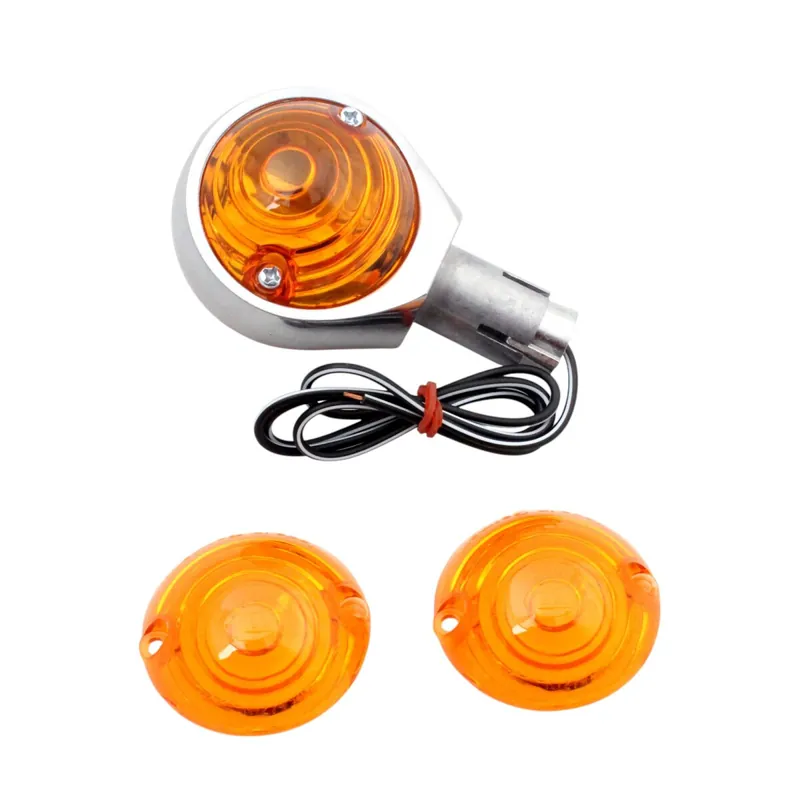 Schnäppchen Clignotant œil de bœuf en aluminium poli pour guidon de 22 mm e-contrôlé