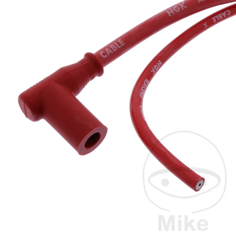 Spark plug connector CR6 Racing 14 mm 90° red NGK with 1000 mm cable Preis Gesenkt