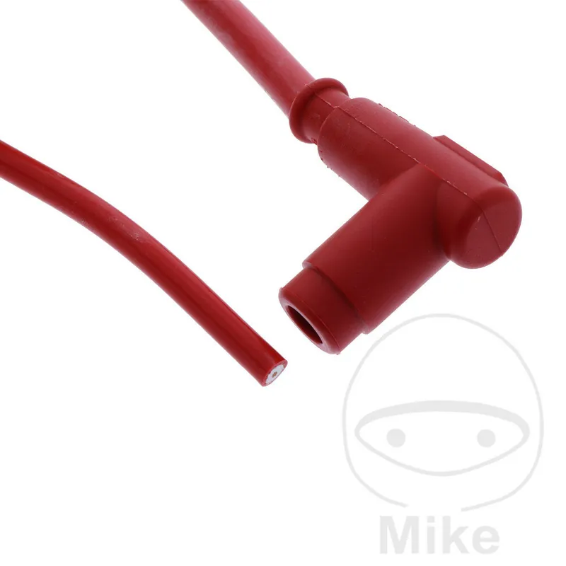 Connettore per candela CR2 Racing 10/12/14 mm 90° M4 rosso per Honda Suzuki Yamaha Neu